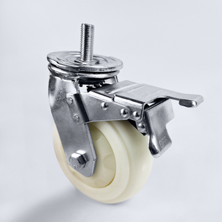 Heavy duty nylon caster with cover