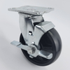 Heavy duty slip surface black copolymerization caster wheel (PP)