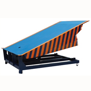 NIULI Warehouse Stacker Forklift Truck Dock Ramp 12000KG 12Ton Capacity Stationary Loading Container Hydraulic Dock Leveler