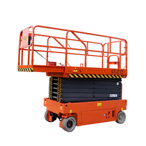 NIULI 4~14m Aerial Man Lifting Platform Electric Hydraulic Scissor Lift