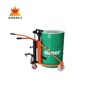 NIULI Manual Forklift Hydraulic Trolley Oil Drum Lifter Truck for Sales