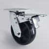 Heavy duty slip surface black copolymerization caster wheel (PP)