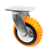 Plastic core orange beacon caster wheel